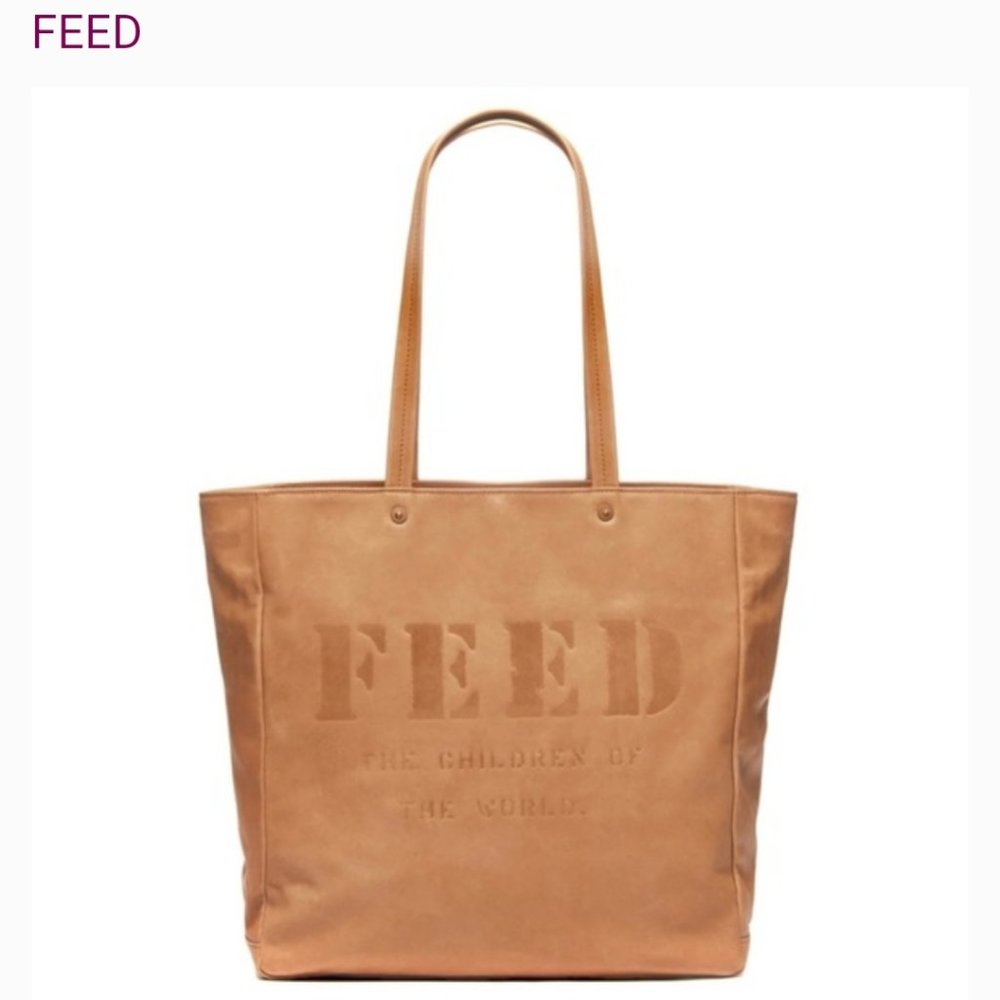 New with tags FEED Leather Tote